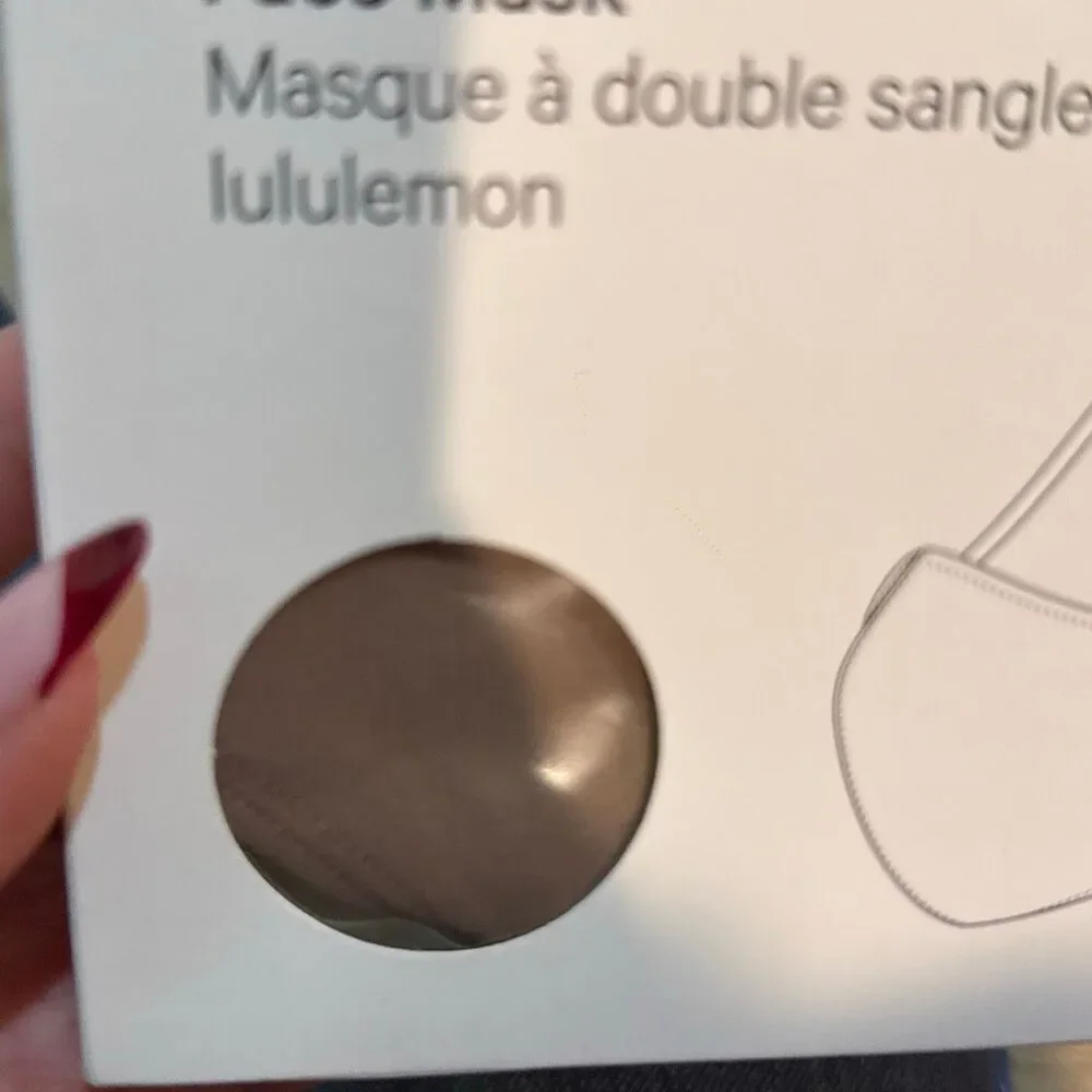 NWT Lululemon Ear Loop‎ Face Mask brown